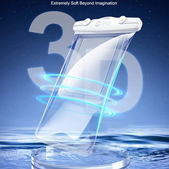 [2-Pack] Universal Waterproof Phone Pouch Industry-First 3D Seamless Body] - Picture 2 of 4